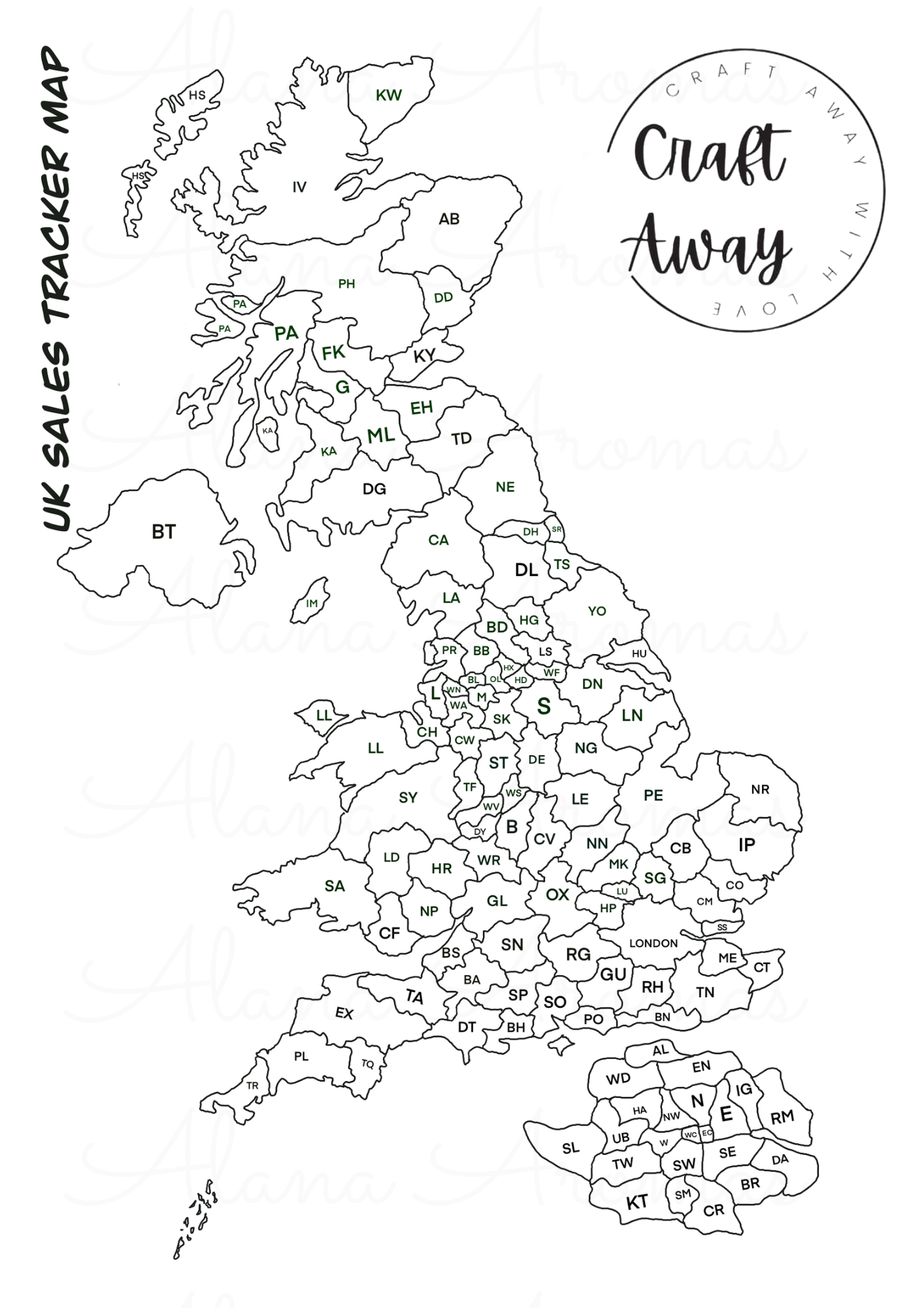 Digital Postcode Tracker Map