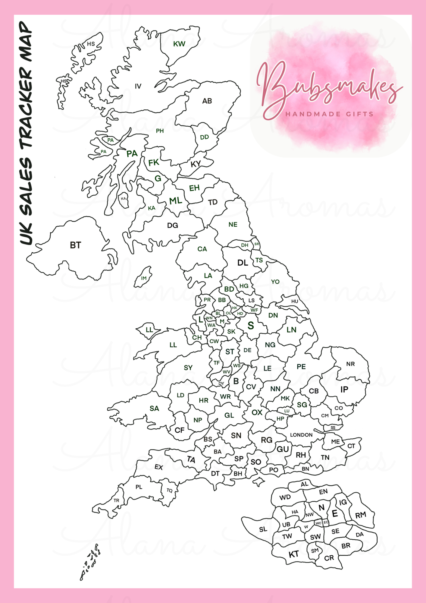Digital Postcode Tracker Map
