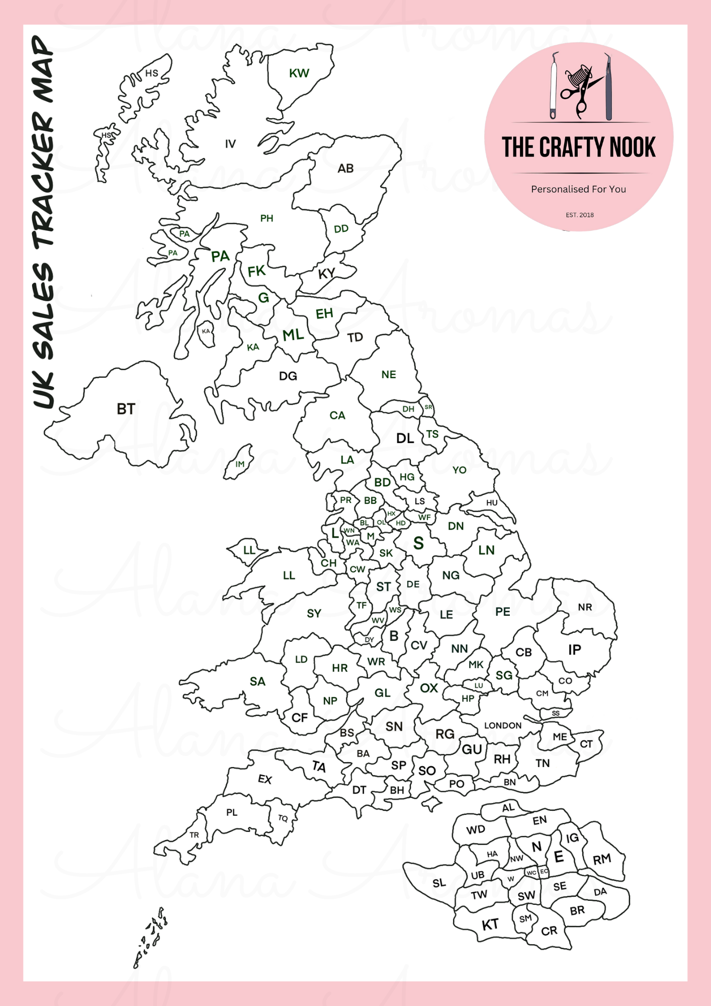 Digital Postcode Tracker Map