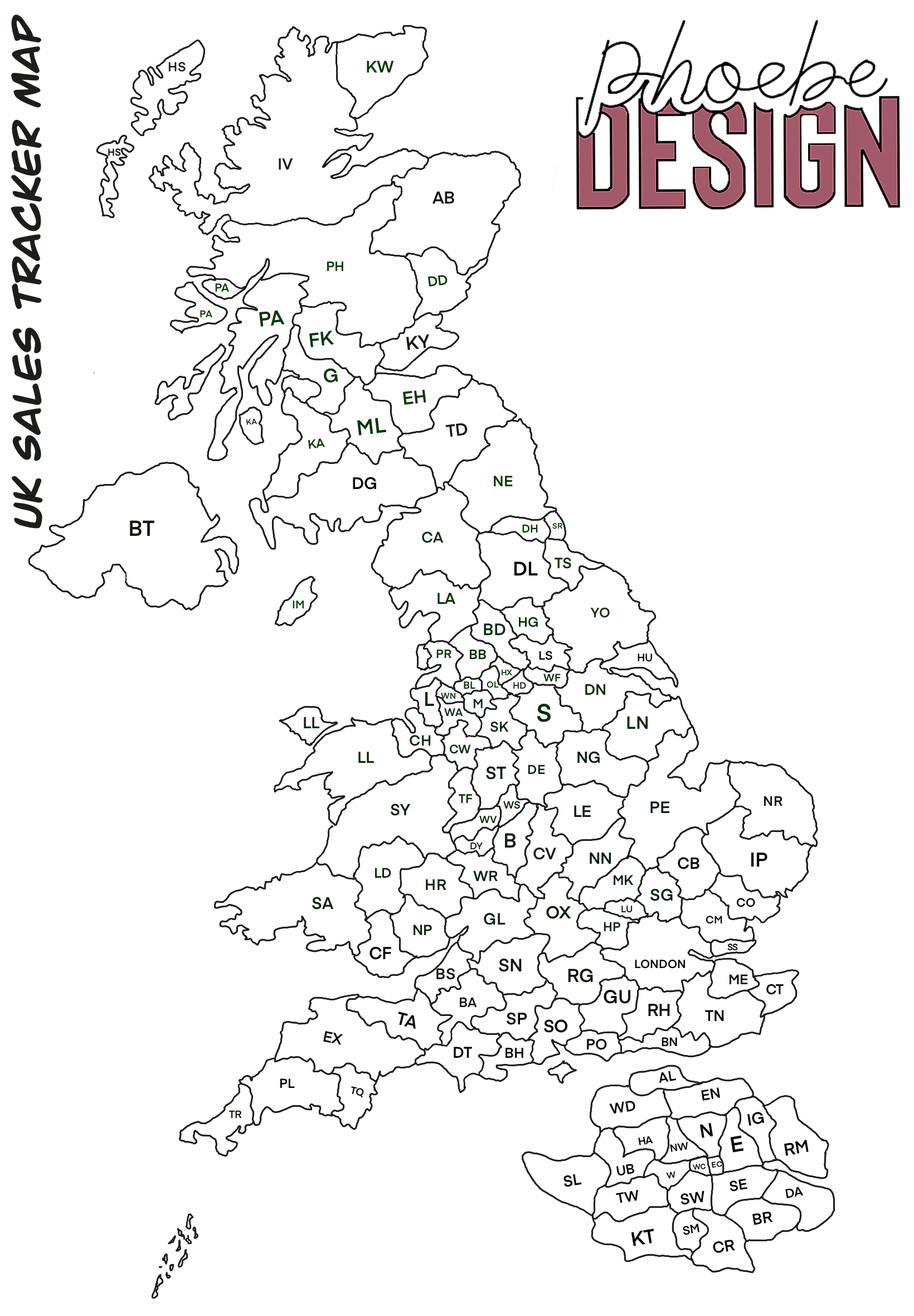 Digital Postcode Tracker Map – Alana Aromas